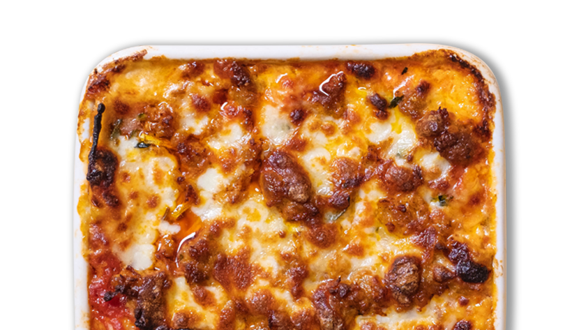 Lasagne zucchine e salsiccia